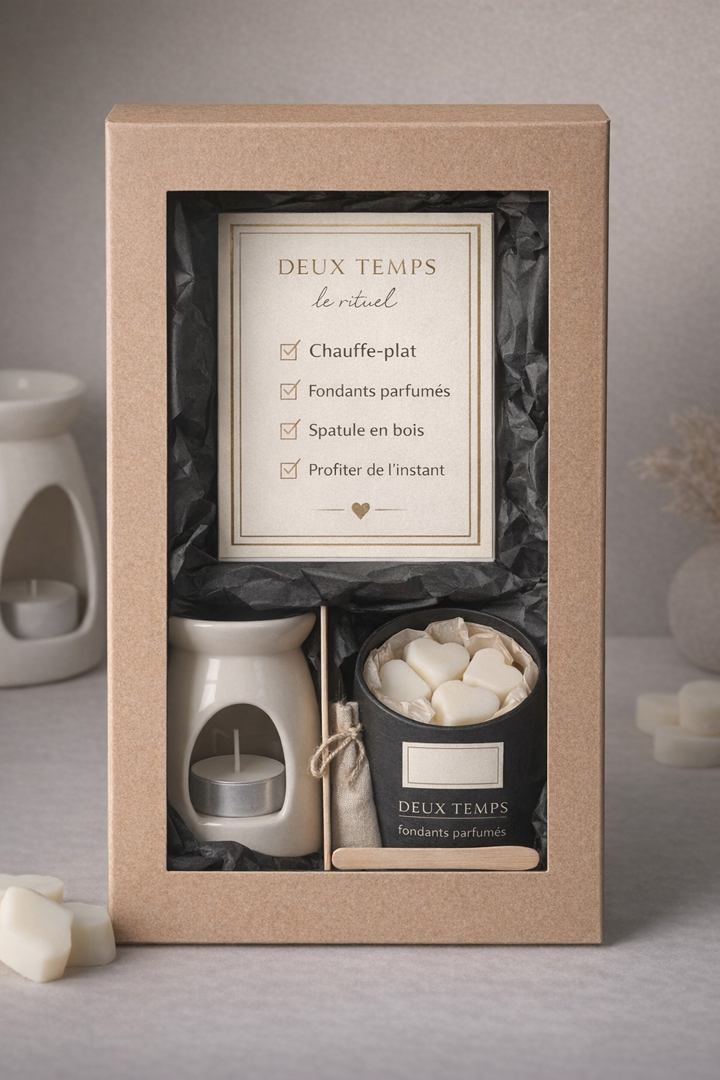 Pack complet : brûleur + duo de fondants + spatule